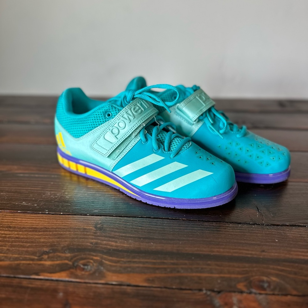 adidas Teal and Yellow Athletic Shoes